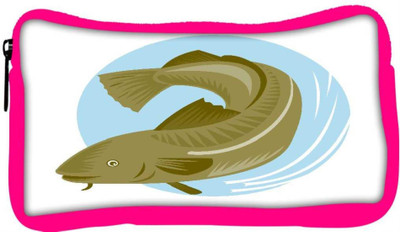 

Snoogg Eco Friendly Canvas Atlantic Codfish Retro Student Pen Pencil Case Coin Purse Pouch Cosmetic Makeup Bag (PINK) Pouch(Multicolor)