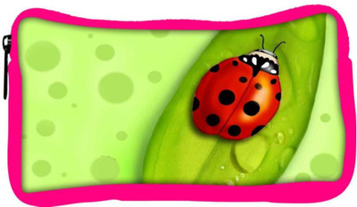 

Snoogg Eco Friendly Canvas Red Beatel Designer Student Pen Pencil Case Coin Purse Pouch Cosmetic Makeup Bag (PINK) Pouch(Multicolor)