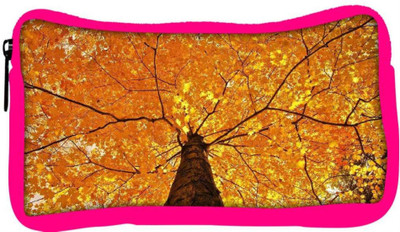 

Snoogg Eco Friendly Canvas Yellow Leaf Tree Designer Student Pen Pencil Case Coin Purse Pouch Cosmetic Makeup Bag (PINK) Pouch(Multicolor)