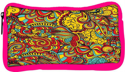

Snoogg Eco Friendly Canvas Vector Seamless Texture With Abstract Flowers Endless Background Ethnic Sea Student Pen Pencil Case Coin Purse Pouch Cosmetic Makeup Bag (PINK) Pouch(Multicolor)