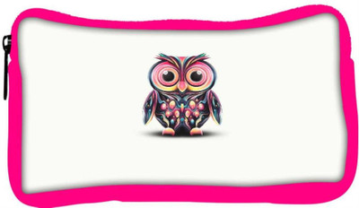 

Snoogg Eco Friendly Canvas Cute Owl Painting Wide Designer Student Pen Pencil Case Coin Purse Pouch Cosmetic Makeup Bag (PINK) Pouch(Multicolor)