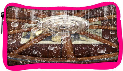 

Snoogg Eco Friendly Canvas Control Wheel Student Pen Pencil Case Coin Purse Pouch Cosmetic Makeup Bag (PINK) Pouch(Multicolor)