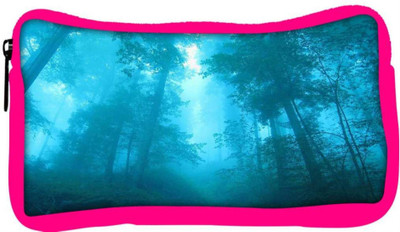 

Snoogg Eco Friendly Canvas Blue Forest Designer Student Pen Pencil Case Coin Purse Pouch Cosmetic Makeup Bag (PINK) Pouch(Multicolor)