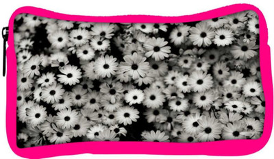 

Snoogg Eco Friendly Canvas Black And White Flowers Designer Student Pen Pencil Case Coin Purse Pouch Cosmetic Makeup Bag (PINK) Pouch(Multicolor)