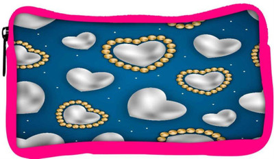 

Snoogg Eco Friendly Canvas White Leaves Designer Student Pen Pencil Case Coin Purse Pouch Cosmetic Makeup Bag (PINK) Pouch(Multicolor)