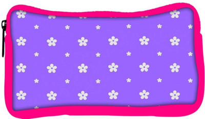 

Snoogg Eco Friendly Canvas White Flower In Purple Designer Student Pen Pencil Case Coin Purse Pouch Cosmetic Makeup Bag (PINK) Pouch(Multicolor)