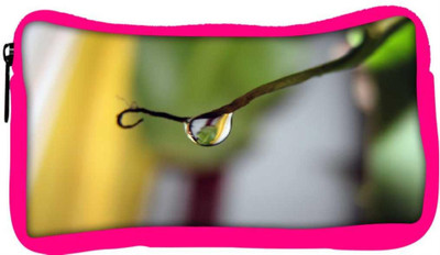 

Snoogg Eco Friendly Canvas Water Drop Designer Student Pen Pencil Case Coin Purse Pouch Cosmetic Makeup Bag (PINK) Pouch(Multicolor)