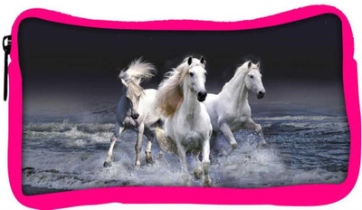 

Snoogg Eco Friendly Canvas White Horses Designer Student Pen Pencil Case Coin Purse Pouch Cosmetic Makeup Bag (PINK) Pouch(Multicolor)