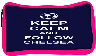 

Snoogg Eco Friendly Canvas Keep Calm And Follow Chelsea Student Pen Pencil Case Coin Purse Pouch Cosmetic Makeup Bag (PINK) Pouch(Multicolor)