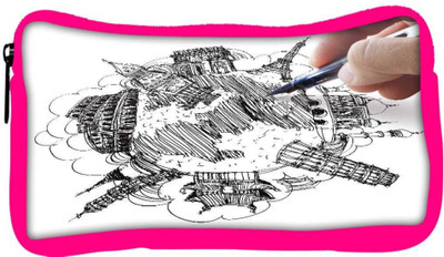 

Snoogg Eco Friendly Canvas Hand Drawing The Dream Travel Around The World Student Pen Pencil Case Coin Purse Pouch Cosmetic Makeup Bag (PINK) Pouch(Multicolor)