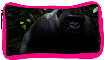 

Snoogg Eco Friendly Canvas Angry Gorilla Designer Student Pen Pencil Case Coin Purse Pouch Cosmetic Makeup Bag (PINK) Pouch(Multicolor)