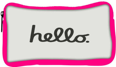 

Snoogg Eco Friendly Canvas Had Me At Hello Student Pen Pencil Case Coin Purse Pouch Cosmetic Makeup Bag (PINK) Pouch(Multicolor)