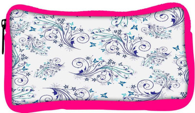 

Snoogg Eco Friendly Canvas Blue Pattern Design Designer Student Pen Pencil Case Coin Purse Pouch Cosmetic Makeup Bag (PINK) Pouch(Multicolor)