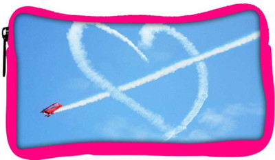 

Snoogg Eco Friendly Canvas Airplane Fly Heart Designer Student Pen Pencil Case Coin Purse Pouch Cosmetic Makeup Bag (PINK) Pouch(Multicolor)