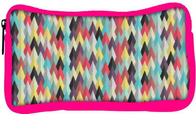 

Snoogg Eco Friendly Canvas Aztec Pattern Digital Ray Student Pen Pencil Case Coin Purse Pouch Cosmetic Makeup Bag (PINK) Pouch(Multicolor)