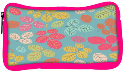 

Snoogg Eco Friendly Canvas Colorful Leaves Designer Student Pen Pencil Case Coin Purse Pouch Cosmetic Makeup Bag (PINK) Pouch(Multicolor)
