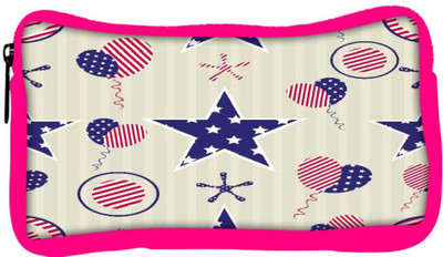 

Snoogg Eco Friendly Canvas Us Star Designer Student Pen Pencil Case Coin Purse Pouch Cosmetic Makeup Bag (PINK) Pouch(Multicolor)