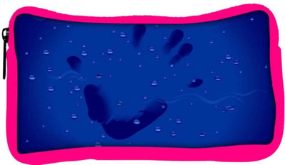 

Snoogg Eco Friendly Canvas Hand Print Designer Student Pen Pencil Case Coin Purse Pouch Cosmetic Makeup Bag (PINK) Pouch(Multicolor)