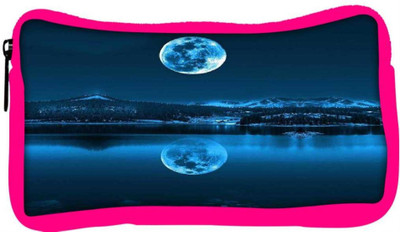 

Snoogg Eco Friendly Canvas Full Moon Reflection Student Pen Pencil Case Coin Purse Pouch Cosmetic Makeup Bag (PINK) Pouch(Multicolor)