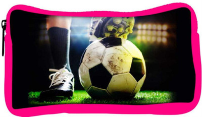 

Snoogg Eco Friendly Canvas Football 2630 Student Pen Pencil Case Coin Purse Pouch Cosmetic Makeup Bag (PINK) Pouch(Multicolor)