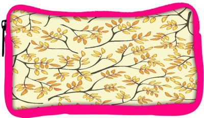 

Snoogg Eco Friendly Canvas Multicolor Leaves Lite Pattern Designer Student Pen Pencil Case Coin Purse Pouch Cosmetic Makeup Bag (PINK) Pouch(Multicolor)