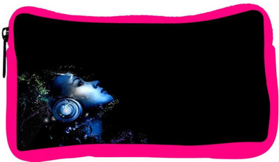 

Snoogg Eco Friendly Canvas Music Listener Designer Student Pen Pencil Case Coin Purse Pouch Cosmetic Makeup Bag (PINK) Pouch(Multicolor)