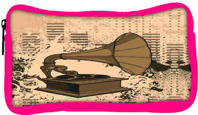 

Snoogg Eco Friendly Canvas Gramophone Music Student Pen Pencil Case Coin Purse Pouch Cosmetic Makeup Bag (PINK) Pouch(Multicolor)
