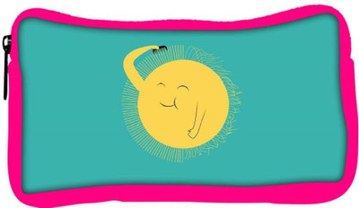 

Snoogg Eco Friendly Canvas Cute Sun Designer Student Pen Pencil Case Coin Purse Pouch Cosmetic Makeup Bag (PINK) Pouch(Multicolor)