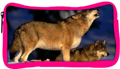 

Snoogg Eco Friendly Canvas Dog Roaring Designer Student Pen Pencil Case Coin Purse Pouch Cosmetic Makeup Bag (PINK) Pouch(Multicolor)