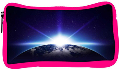 

Snoogg Eco Friendly Canvas Earth Sunrise Student Pen Pencil Case Coin Purse Pouch Cosmetic Makeup Bag (PINK) Pouch(Multicolor)