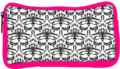 

Snoogg Eco Friendly Canvas Abstract Unquie Pattern Designer Student Pen Pencil Case Coin Purse Pouch Cosmetic Makeup Bag (PINK) Pouch(Multicolor)
