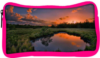 

Snoogg Eco Friendly Canvas Pond In The Garden Designer Student Pen Pencil Case Coin Purse Pouch Cosmetic Makeup Bag (PINK) Pouch(Multicolor)