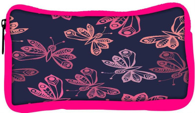 

Snoogg Eco Friendly Canvas Throws Butterflies Designer Student Pen Pencil Case Coin Purse Pouch Cosmetic Makeup Bag (PINK) Pouch(Multicolor)
