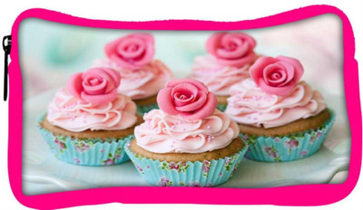

Snoogg Eco Friendly Canvas Cake With Roses Designer Student Pen Pencil Case Coin Purse Pouch Cosmetic Makeup Bag (PINK) Pouch(Multicolor)