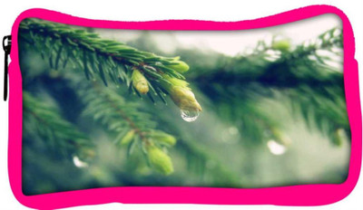 

Snoogg Eco Friendly Canvas Water Drop And Flower Designer Student Pen Pencil Case Coin Purse Pouch Cosmetic Makeup Bag (PINK) Pouch(Multicolor)