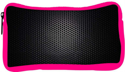 

Snoogg Eco Friendly Canvas Black Spots Designer Student Pen Pencil Case Coin Purse Pouch Cosmetic Makeup Bag (PINK) Pouch(Multicolor)