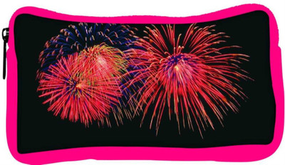

Snoogg Eco Friendly Canvas Rocket Firecrackers Designer Student Pen Pencil Case Coin Purse Pouch Cosmetic Makeup Bag (PINK) Pouch(Multicolor)