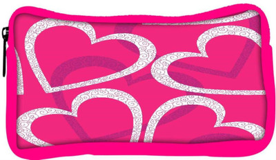 

Snoogg Eco Friendly Canvas White Hearts Designer Student Pen Pencil Case Coin Purse Pouch Cosmetic Makeup Bag (PINK) Pouch(Multicolor)