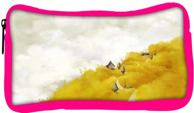 

Snoogg Eco Friendly Canvas Dream World Art Designer Student Pen Pencil Case Coin Purse Pouch Cosmetic Makeup Bag (PINK) Pouch(Multicolor)