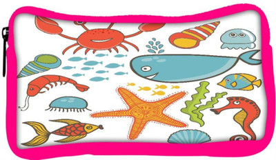 

Snoogg Eco Friendly Canvas Marine Seamless Pattern Student Pen Pencil Case Coin Purse Pouch Cosmetic Makeup Bag (PINK) Pouch(Multicolor)
