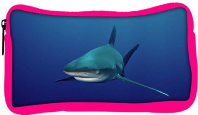 

Snoogg Eco Friendly Canvas Shark Designer Student Pen Pencil Case Coin Purse Pouch Cosmetic Makeup Bag (PINK) Pouch(Multicolor)