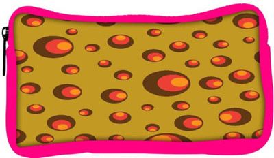 

Snoogg Eco Friendly Canvas Colorful Circles Designer Student Pen Pencil Case Coin Purse Pouch Cosmetic Makeup Bag (PINK) Pouch(Multicolor)