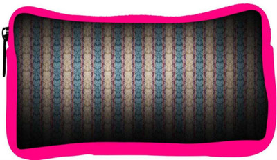 

Snoogg Eco Friendly Canvas Multicolor Pattern Design Designer Student Pen Pencil Case Coin Purse Pouch Cosmetic Makeup Bag (PINK) Pouch(Multicolor)