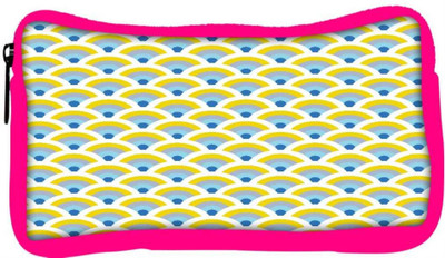

Snoogg Eco Friendly Canvas Abstract Yellow Pattern Designer Student Pen Pencil Case Coin Purse Pouch Cosmetic Makeup Bag (PINK) Pouch(Multicolor)