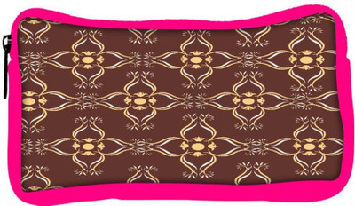 

Snoogg Eco Friendly Canvas Abstract Brown Designer Student Pen Pencil Case Coin Purse Pouch Cosmetic Makeup Bag (PINK) Pouch(Multicolor)
