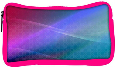 

Snoogg Eco Friendly Canvas Abstract Multiolor Wall Designer Student Pen Pencil Case Coin Purse Pouch Cosmetic Makeup Bag (PINK) Pouch(Multicolor)