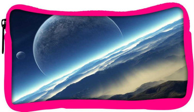 

Snoogg Eco Friendly Canvas Half Moon Designer Student Pen Pencil Case Coin Purse Pouch Cosmetic Makeup Bag (PINK) Pouch(Multicolor)
