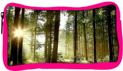 

Snoogg Eco Friendly Canvas Sunlight Forest Designer Student Pen Pencil Case Coin Purse Pouch Cosmetic Makeup Bag (PINK) Pouch(Multicolor)