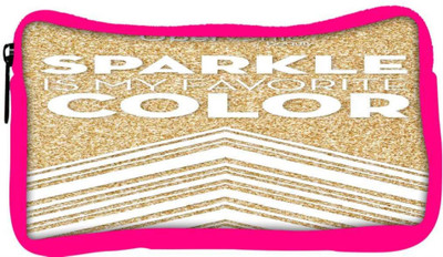 

Snoogg Eco Friendly Canvas Sparkle Is My Favorite Color Designer Student Pen Pencil Case Coin Purse Pouch Cosmetic Makeup Bag (PINK) Pouch(Multicolor)