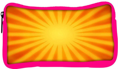 

Snoogg Eco Friendly Canvas Orange Rays Background Student Pen Pencil Case Coin Purse Pouch Cosmetic Makeup Bag (PINK) Pouch(Multicolor)